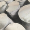 Sheet round steel plate for cylinder production